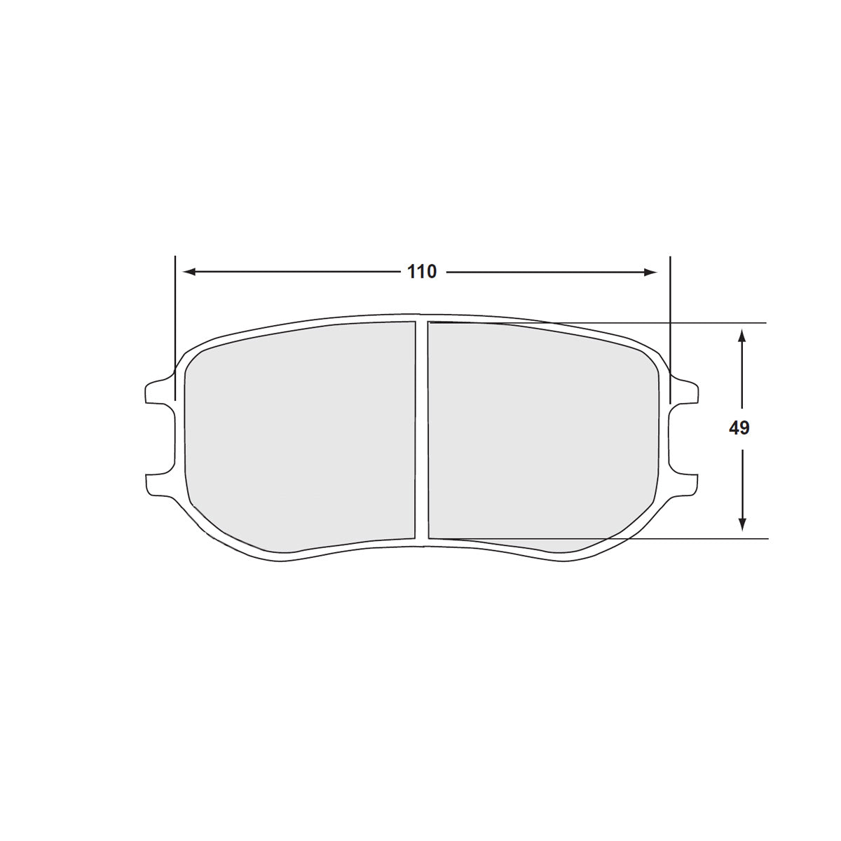 Performance Friction 7969.11.26.44 Racing Pad - 11 Compound