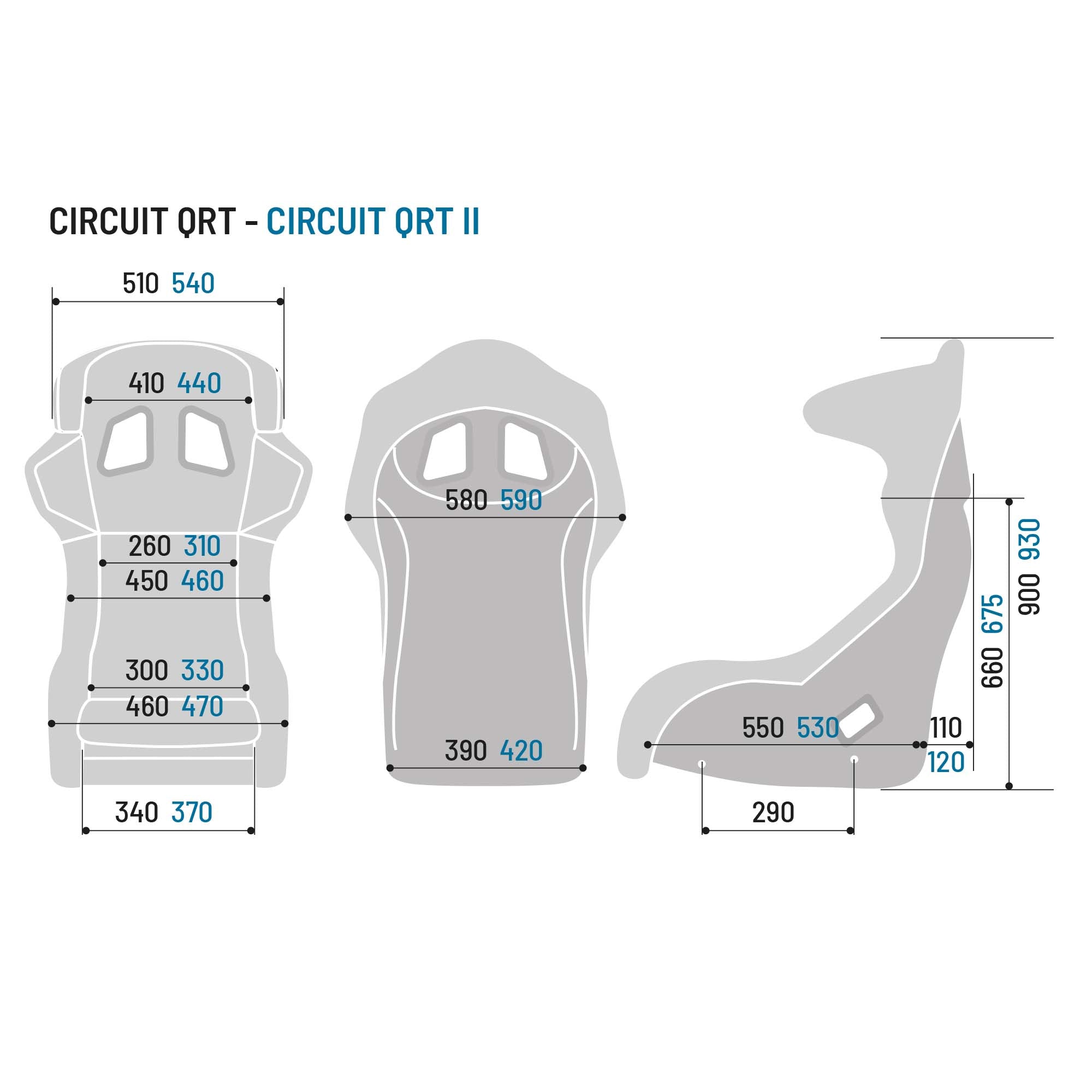 Sparco Circuit II QRT Fiberglass Racing Seat