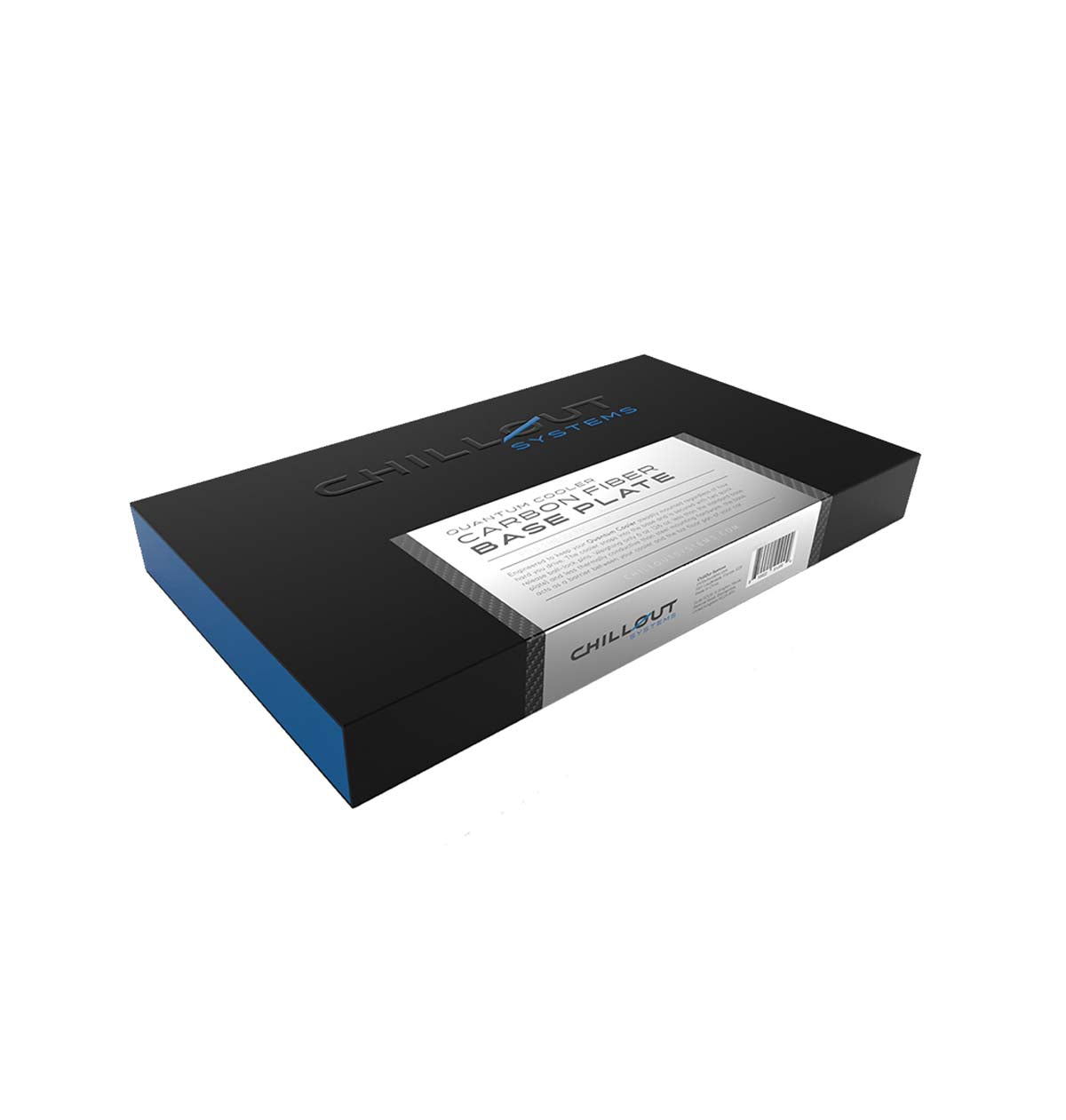 Packaged Chillout Systems carbon fiber mounting plate for Quantum Pro and AirCon helmet coolers