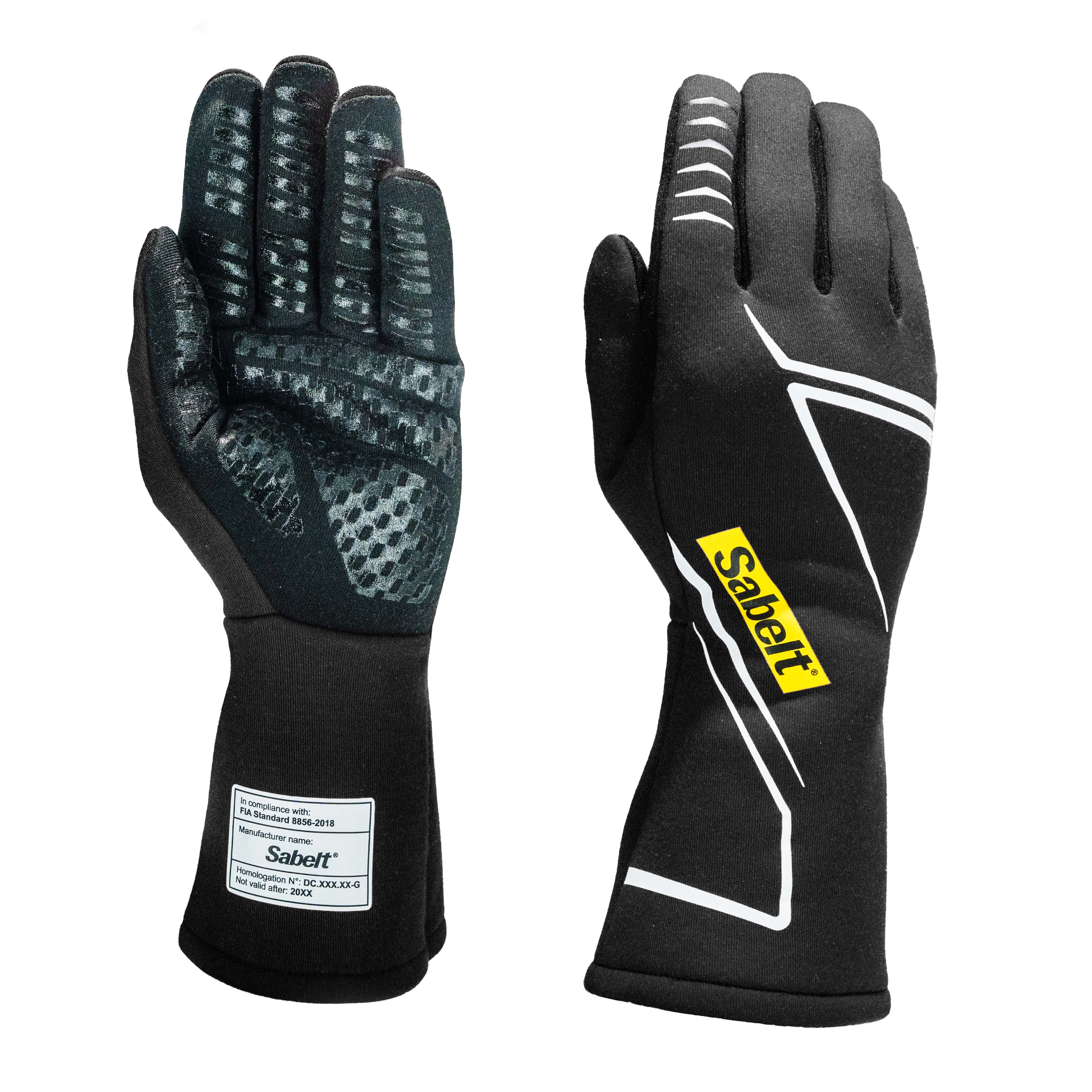 Sabelt Challenge Evo TG-2.2 black FIA 8856-2018 racing gloves