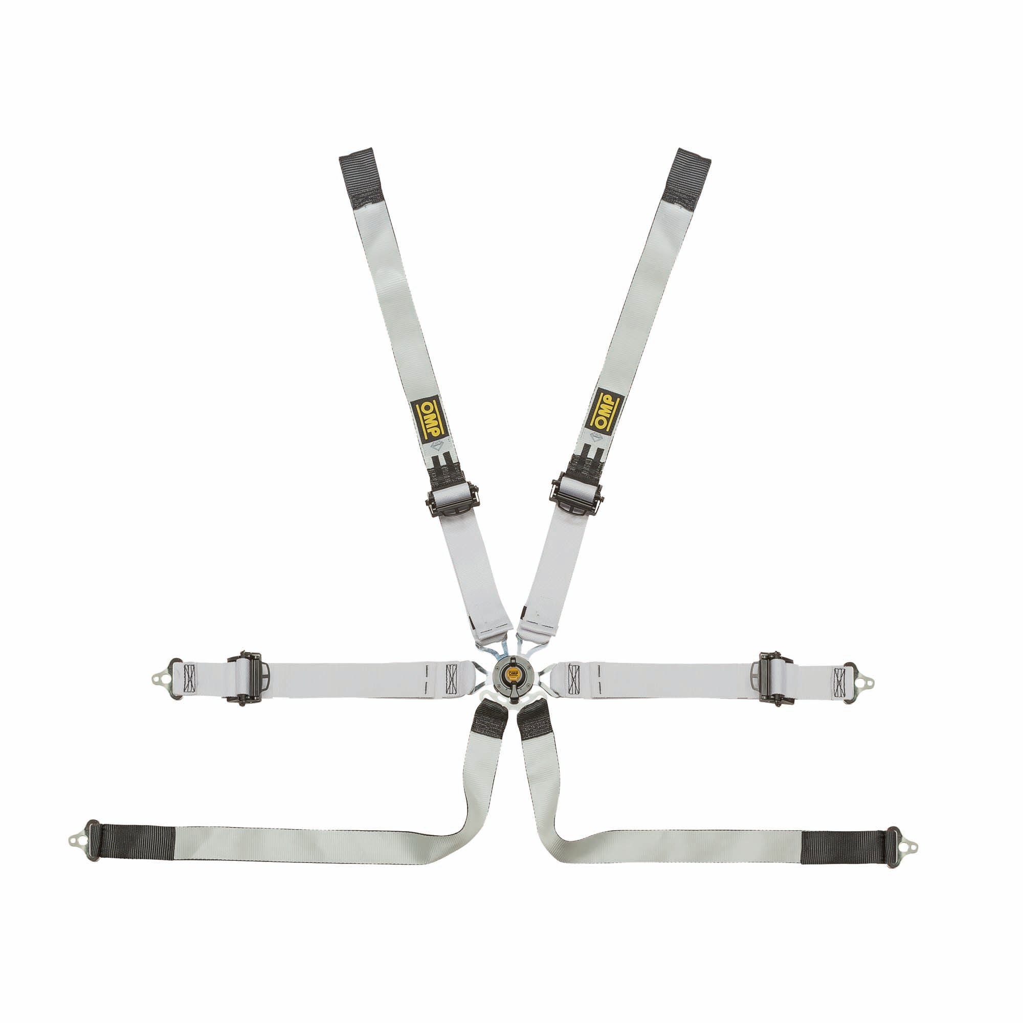 OMP One-D prototype racing harness with camlock buckle, FIA 8853-2016 approved for prototype race cars