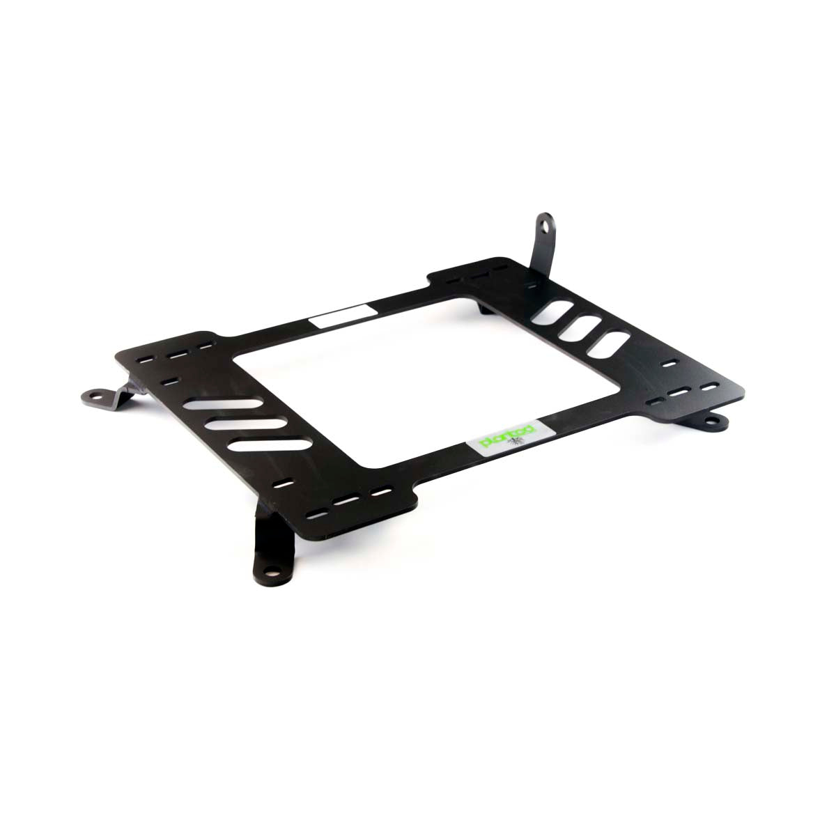 Planted seat bracket for 1999-2005 BMW 3 Series Coupe (E46), passenger side, black powder-coated steel