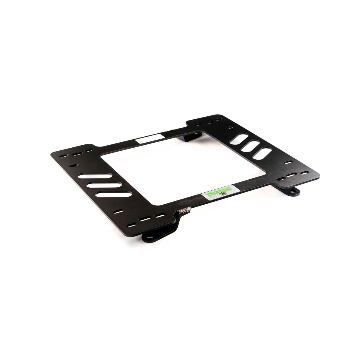 Vehicle-specific floor mounting base for 1967-1969 Chevrolet Camaro, driver side, shown with Planted top plate