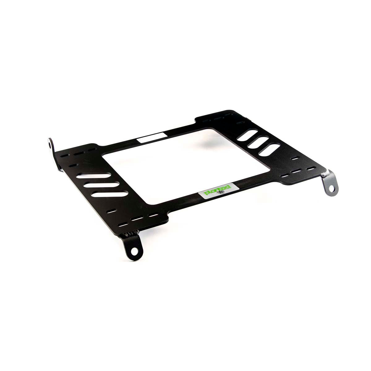 Planted seat bracket for 1992-1995 Honda Civic, driver side, black powder-coated steel