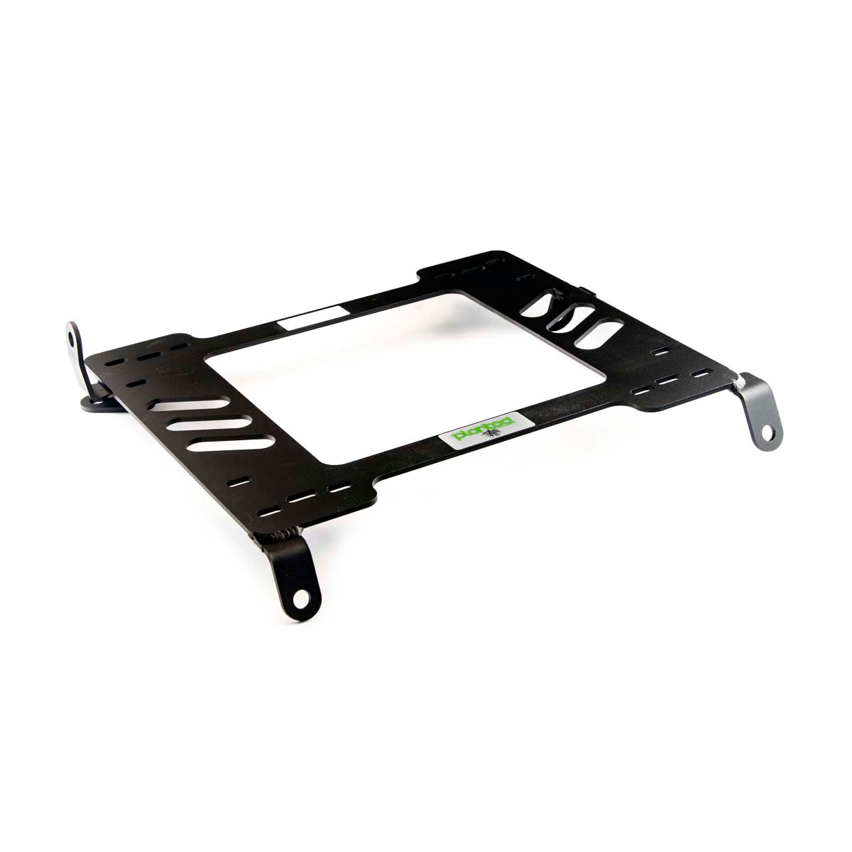Planted seat bracket for 1989-1997 Honda Accord (4th/5th Gen), driver side, black powder-coated steel