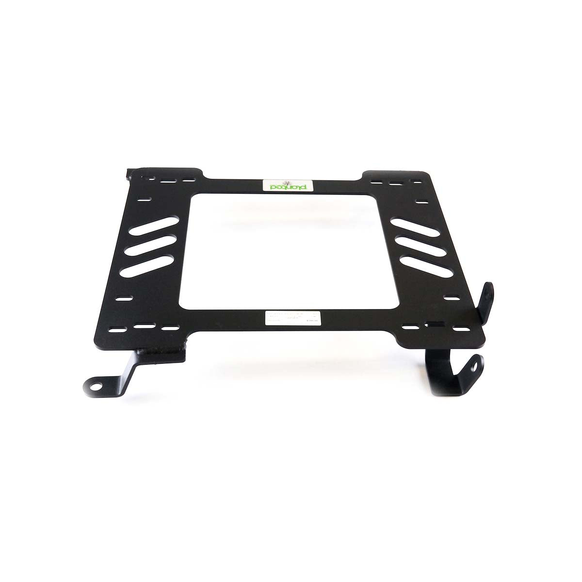 Vehicle-specific floor mounting base for 1989-1998 Nissan 240SX, driver side, shown with Planted top plate