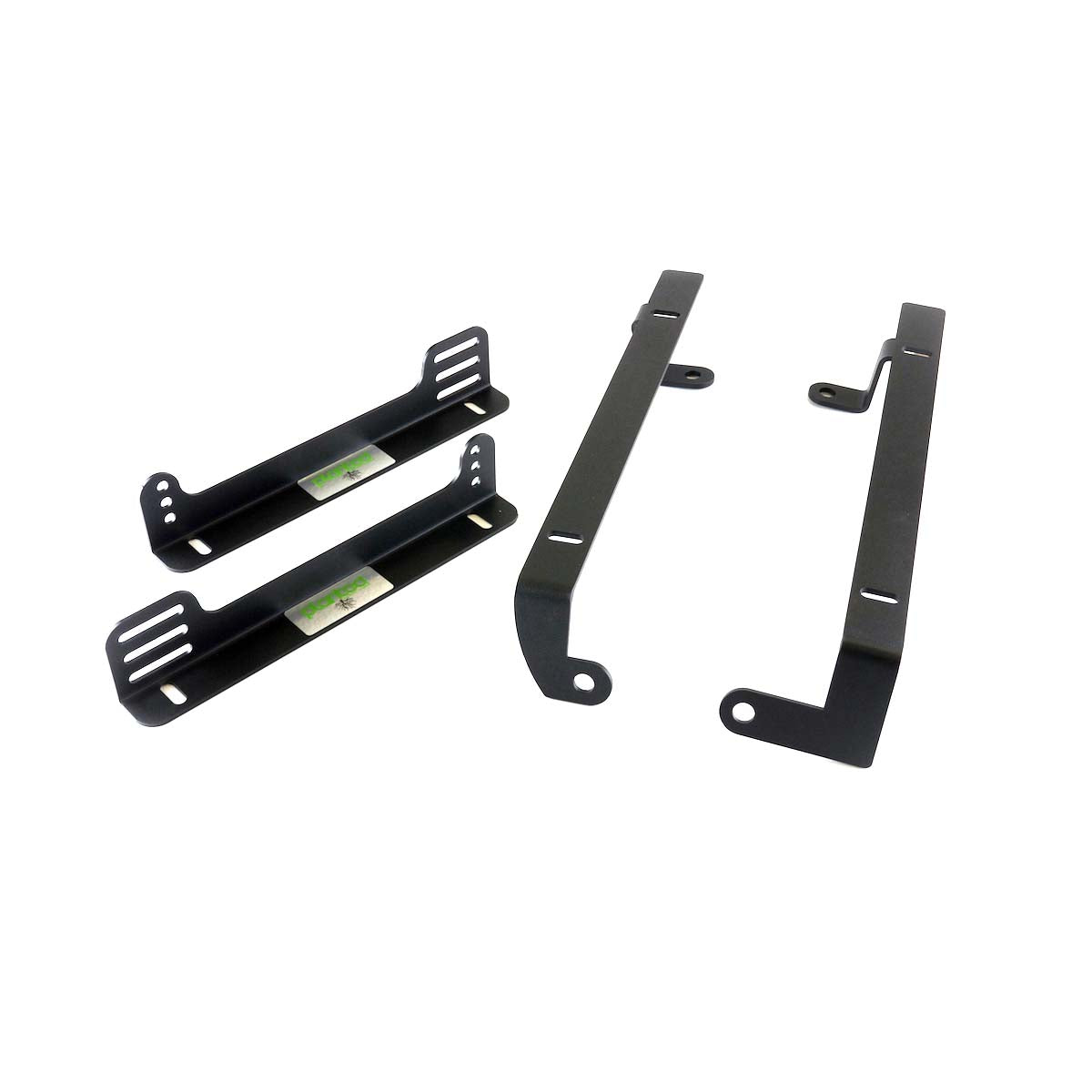 Planted low-profile side mount seat bracket for 1990-1996 Nissan 300ZX, driver side, black powder-coated steel