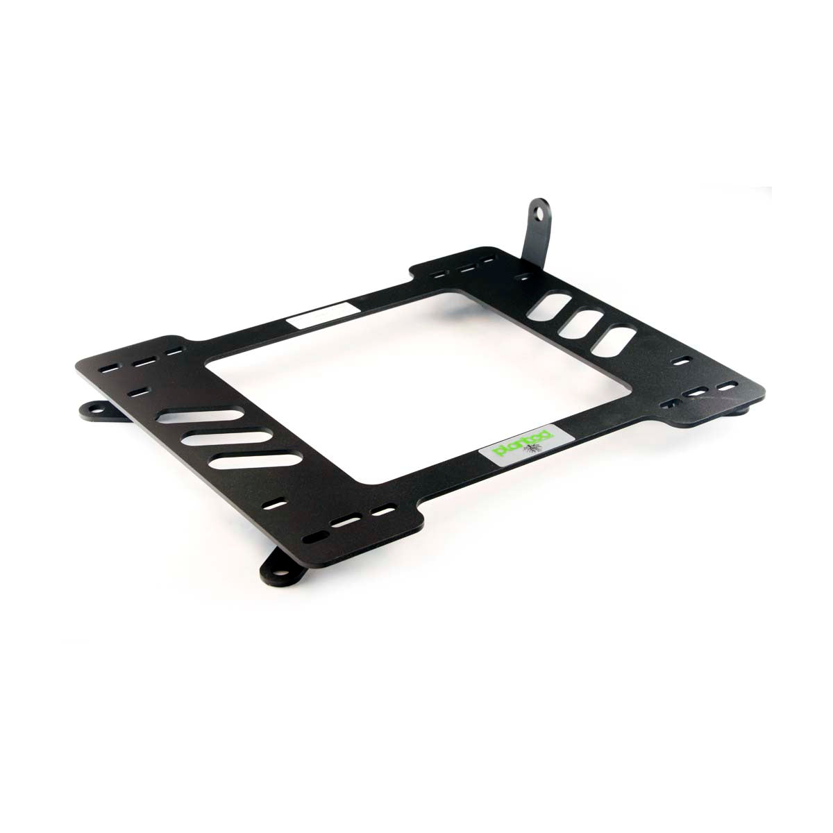 Planted seat bracket for 1976-1989 BMW 6 Series (E24), passenger side, black powder-coated steel