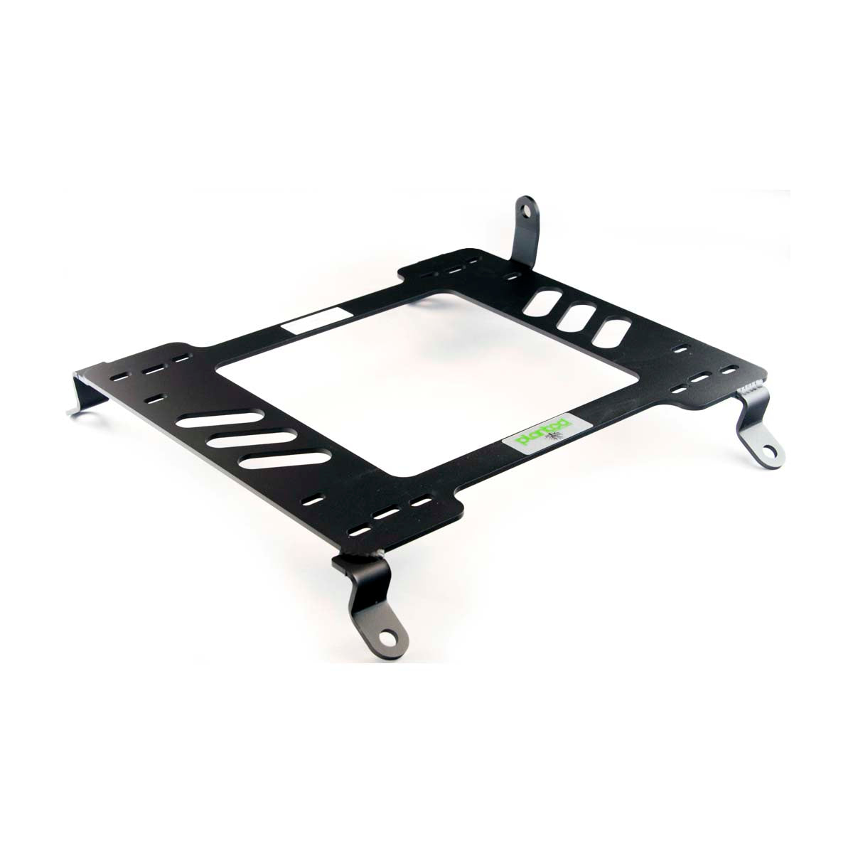 Vehicle-specific floor mounting base for 2006+ Lexus IS250/350/IS F (2nd/3rd Gen, Manual), passenger side, shown with Planted top plate