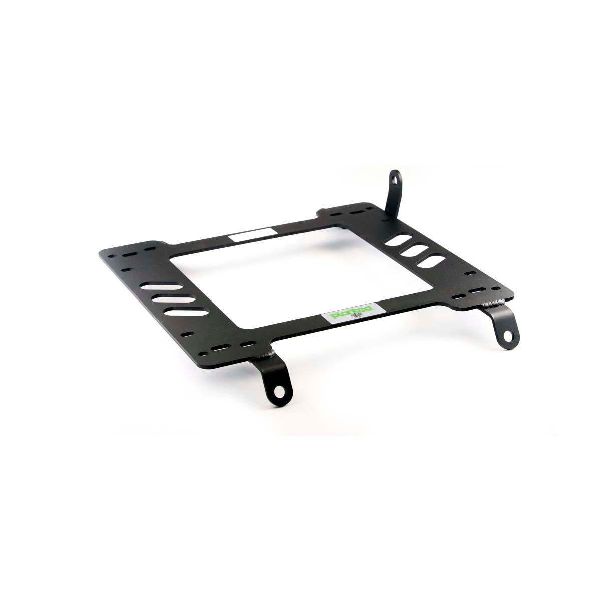 Vehicle-specific floor mounting base for 2003-2010 Dodge Viper (3rd/4th Gen), passenger side, shown with Planted top plate