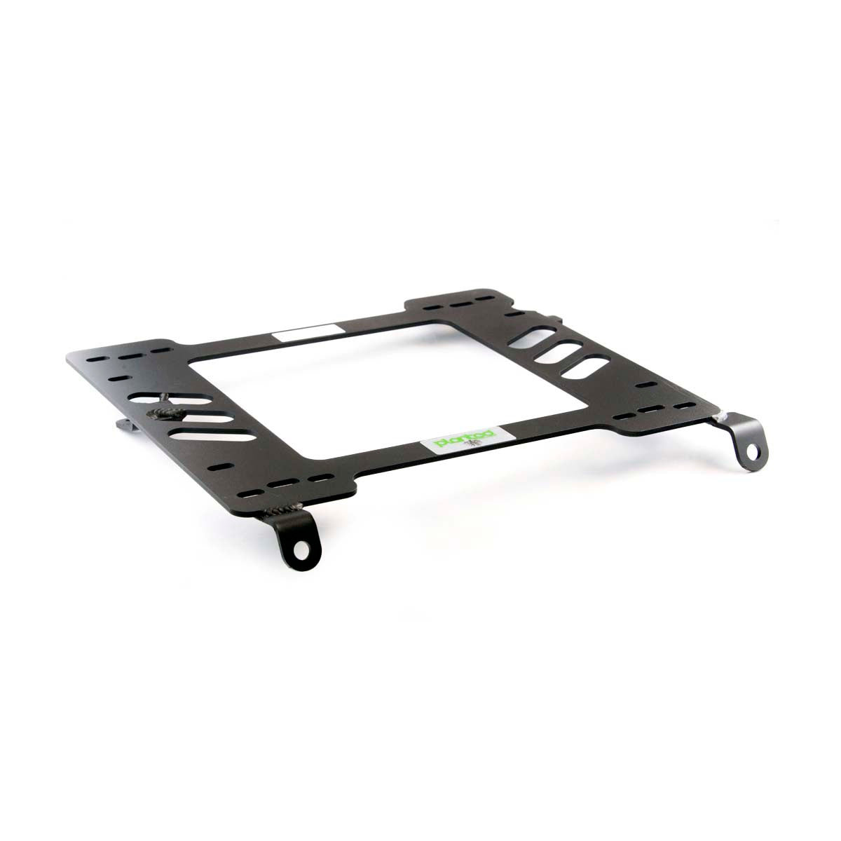Planted seat bracket for 1978-1981 Toyota Celica, driver side, black powder-coated steel