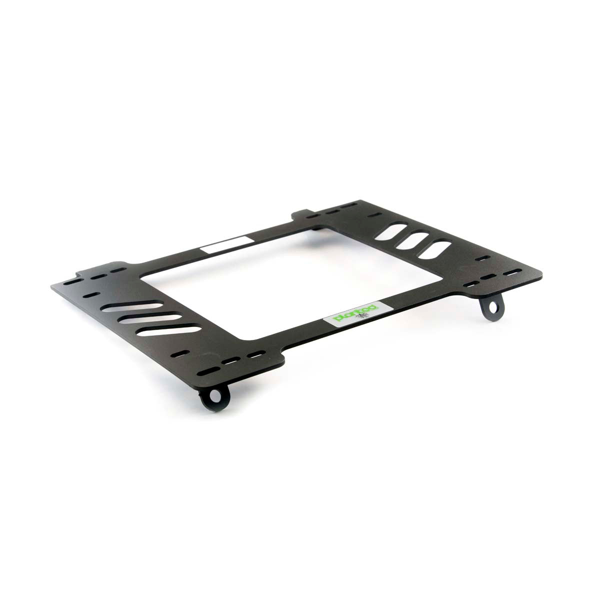 Vehicle-specific floor mounting base for 1988-1989 Honda CRX (Non-Si), driver side, shown with Planted top plate