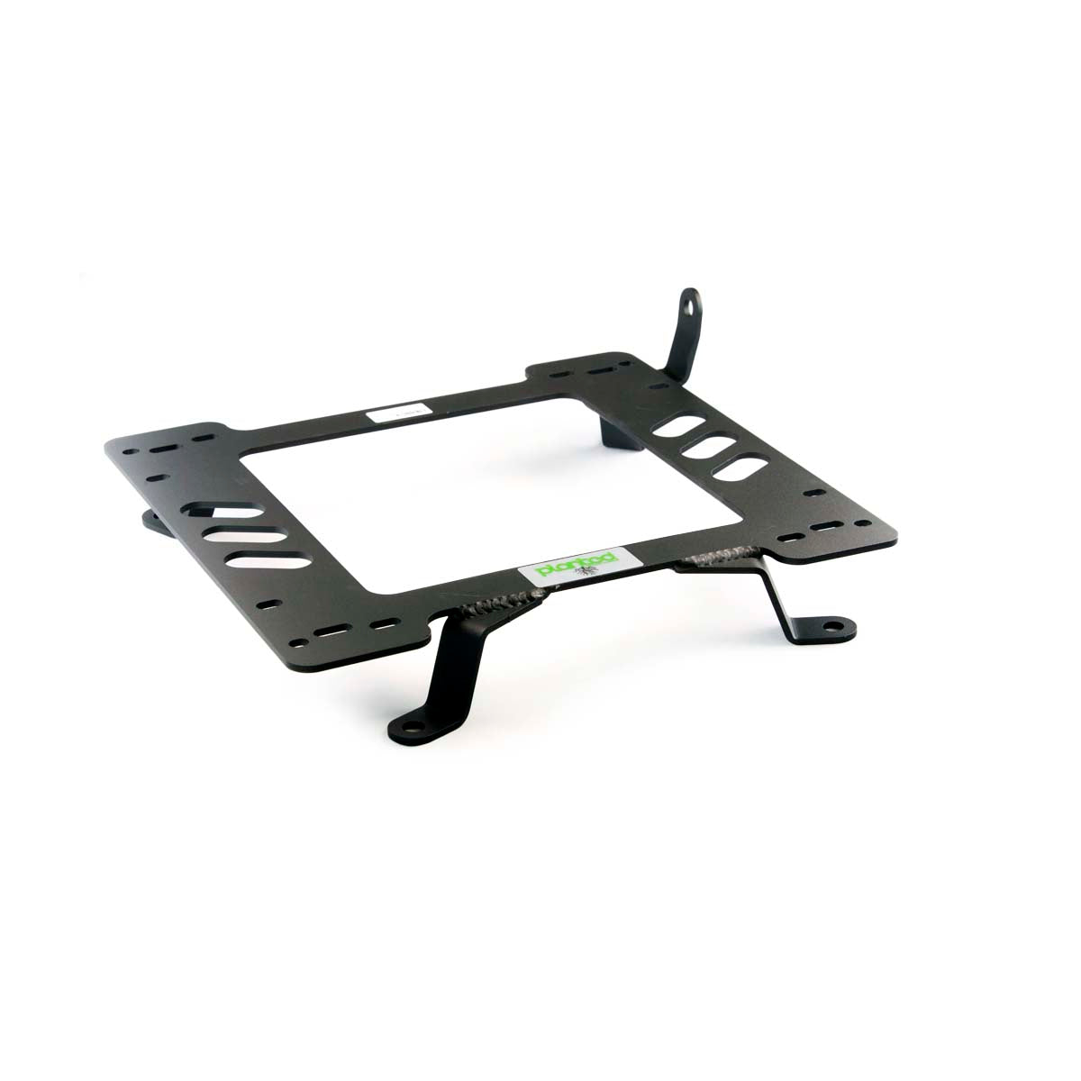 Planted seat bracket for 1995-2005 Chevrolet Cavalier, passenger side, black powder-coated steel