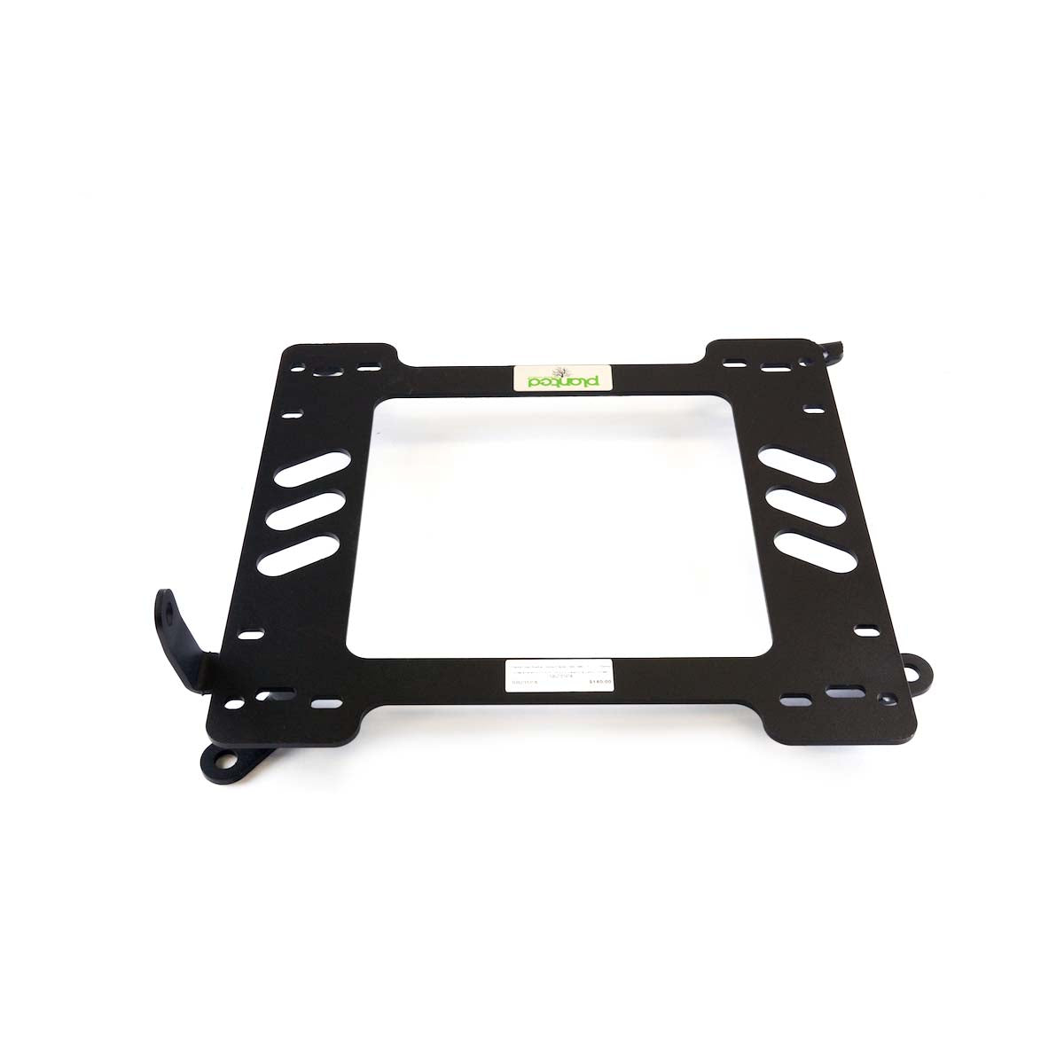Planted seat bracket for 1992-1996 Honda Prelude, passenger side, black powder-coated steel