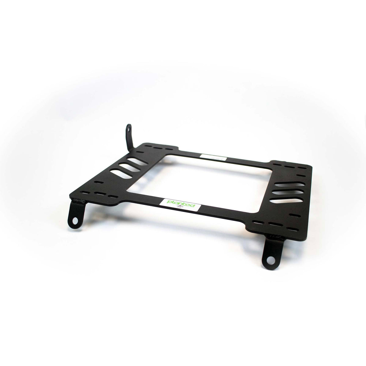 Planted seat bracket for 2004-2008 Acura TL, driver side, black powder-coated steel