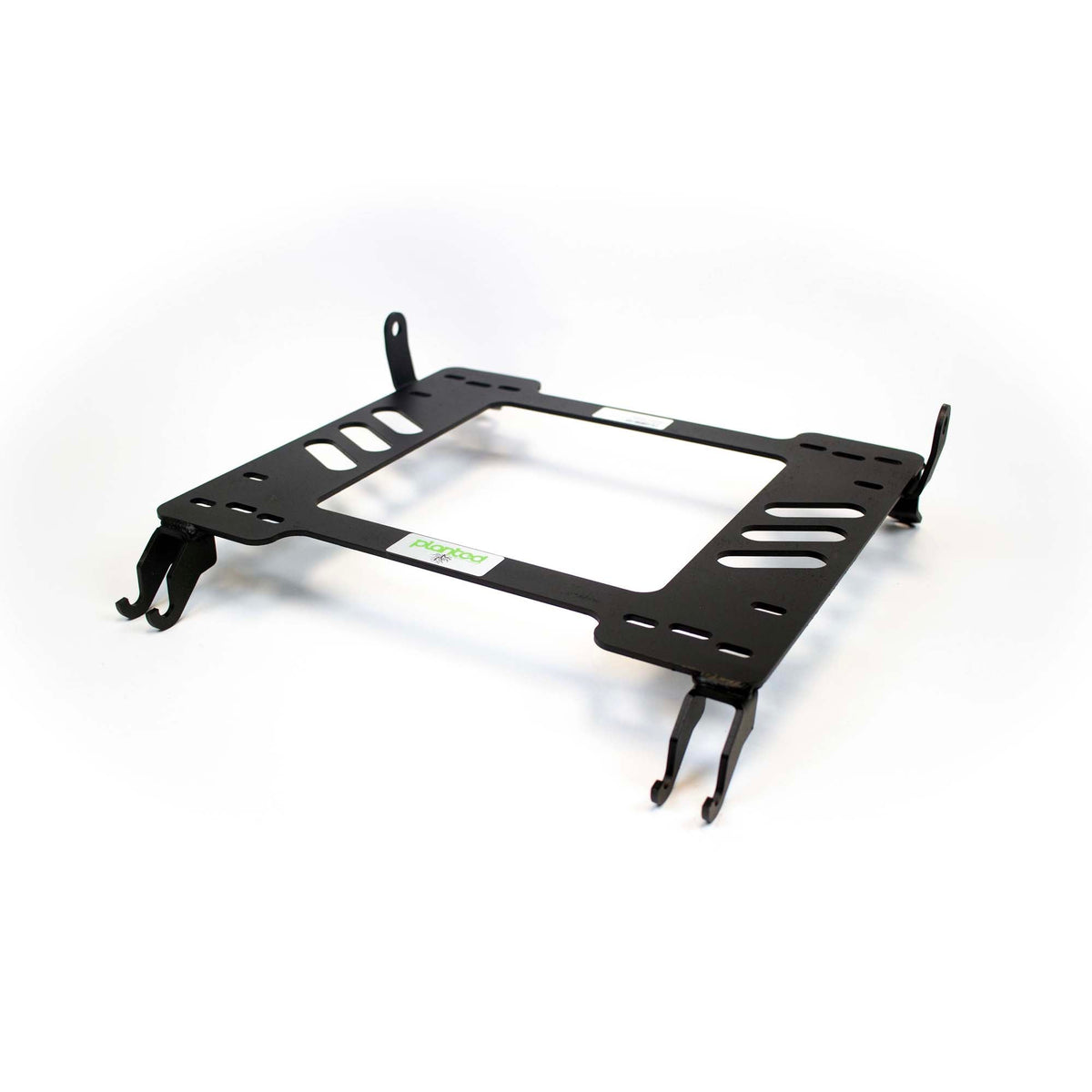 Planted seat bracket for 2011-2017 Chevrolet Caprice, passenger side, black powder-coated steel