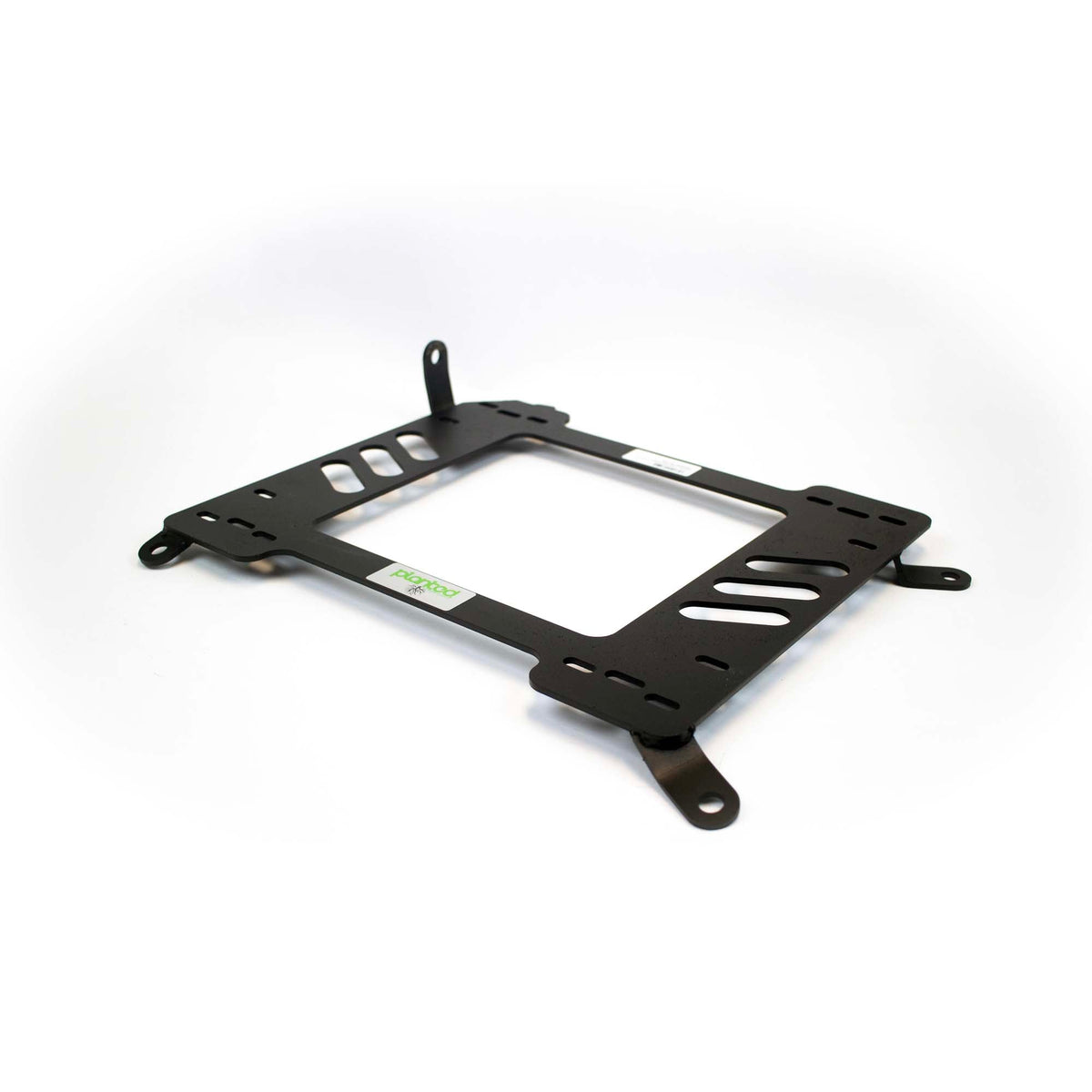 Planted seat bracket for 1987-1993 Mitsubishi Galant (6th Gen), driver side, black powder-coated steel