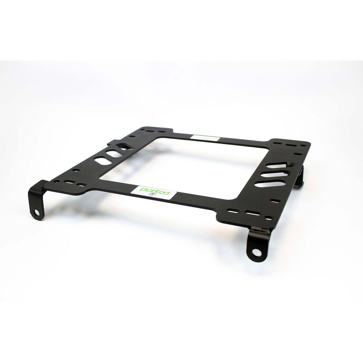 Planted seat bracket for 1978-1984 Toyota Starlet (2nd Gen, 60 Series), passenger side, black powder-coated steel