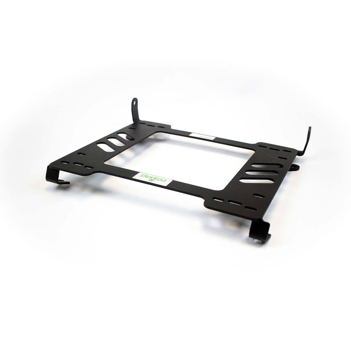 Planted seat bracket for 1987-1996 BMW 5 Series (E34), driver side, black powder-coated steel