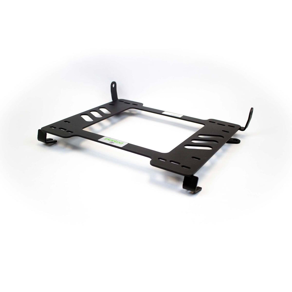 Planted seat bracket for 1987-1996 BMW 5 Series (E34), passenger side, black powder-coated steel