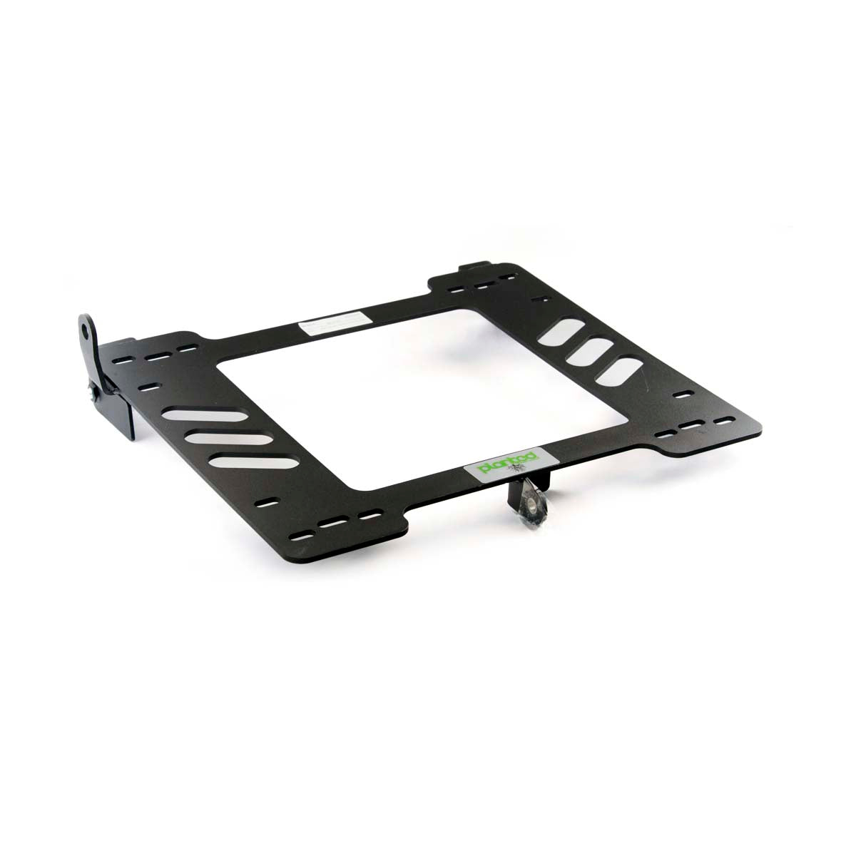 Planted seat bracket for 1980-1991 Audi Quattro, driver side, black powder-coated steel