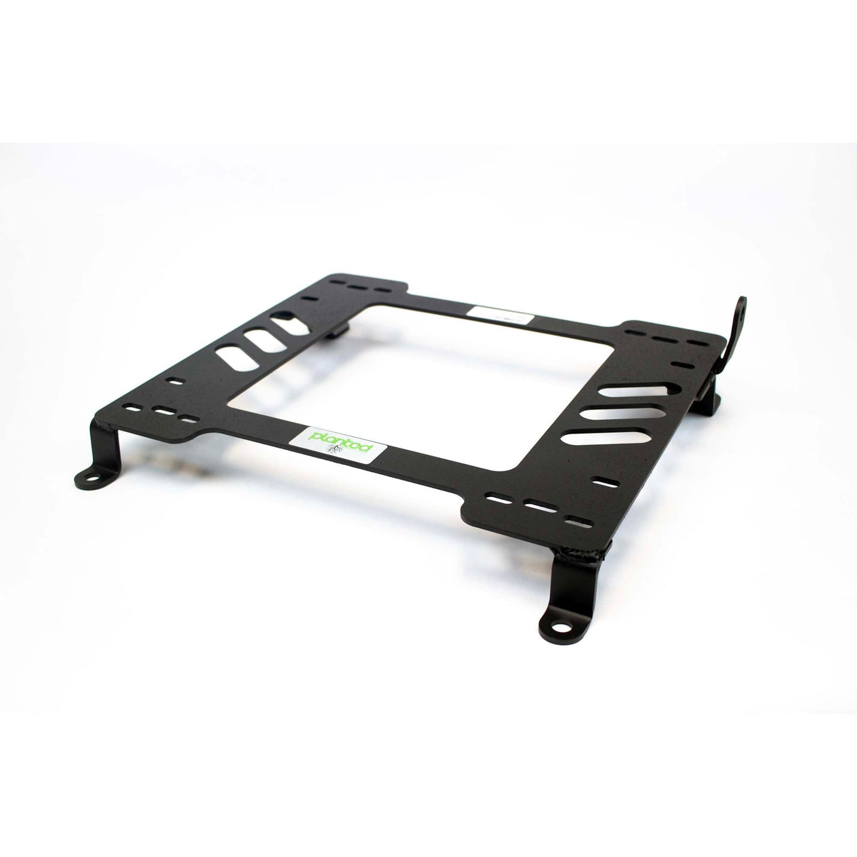 Planted seat bracket for 2017+ Tesla Model 3, passenger side, black powder-coated steel