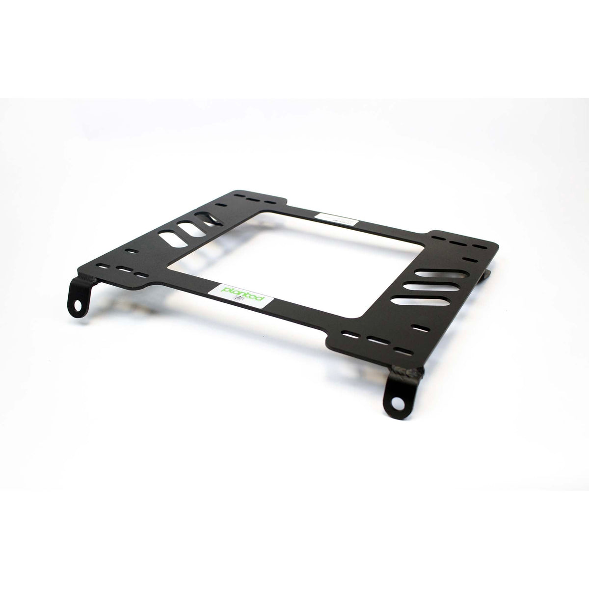 Planted seat bracket for 1981-1985 Toyota Supra (A60, 2nd Gen), driver side, black powder-coated steel