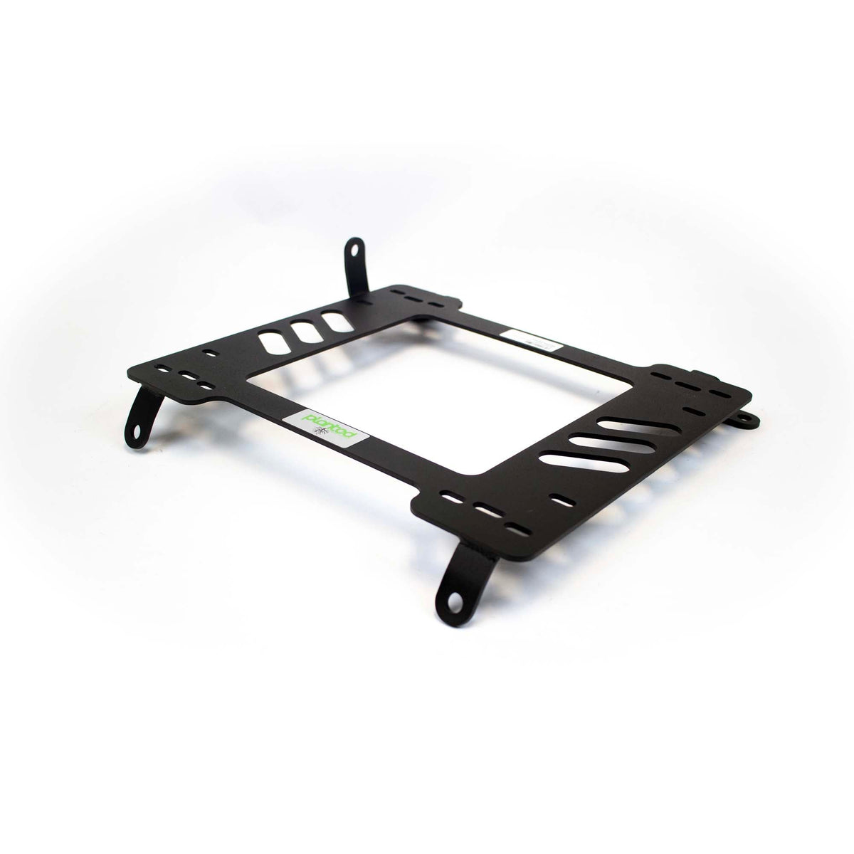 Planted seat bracket for 2003-2007 Honda Accord 4-Door, driver side, black powder-coated steel