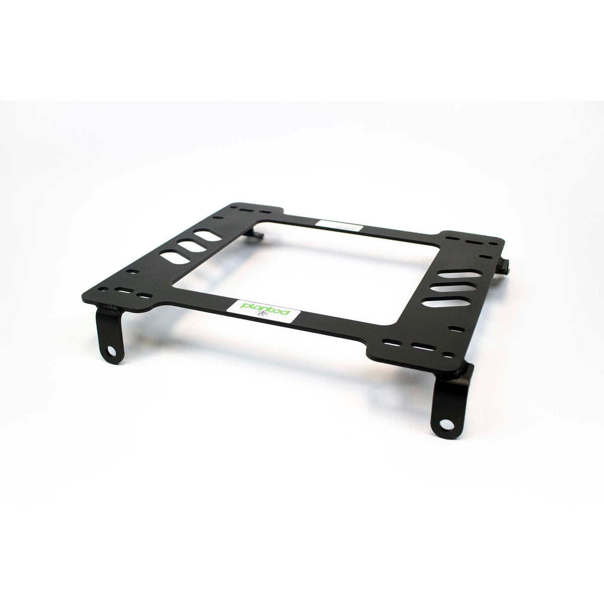 Planted seat bracket for 1979-1984 Toyota Land Cruiser 40 Series (J40), driver side, black powder-coated steel