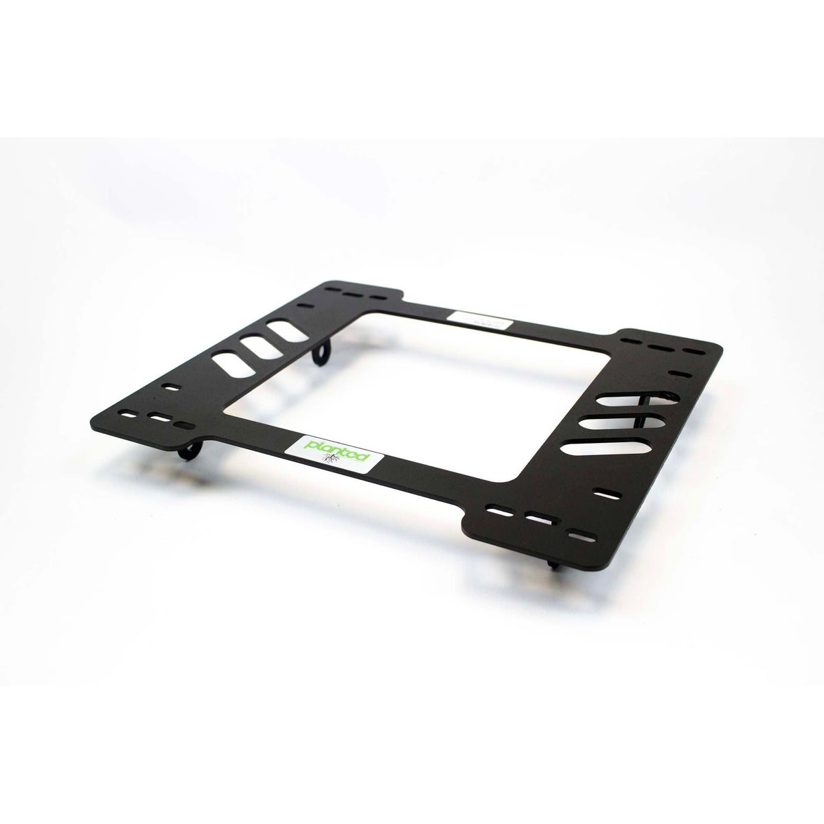 Planted seat bracket for 1964-1966 Plymouth Barracuda (1st Gen), passenger side, black powder-coated steel