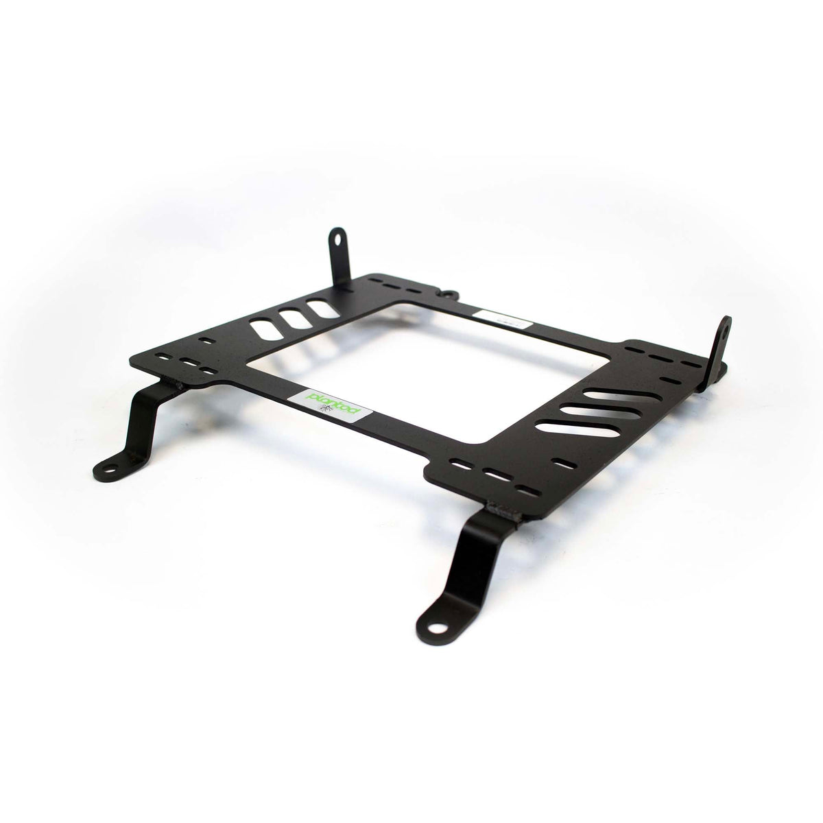 Planted seat bracket for 2020+ Chevrolet Corvette (C8), passenger side, black powder-coated steel