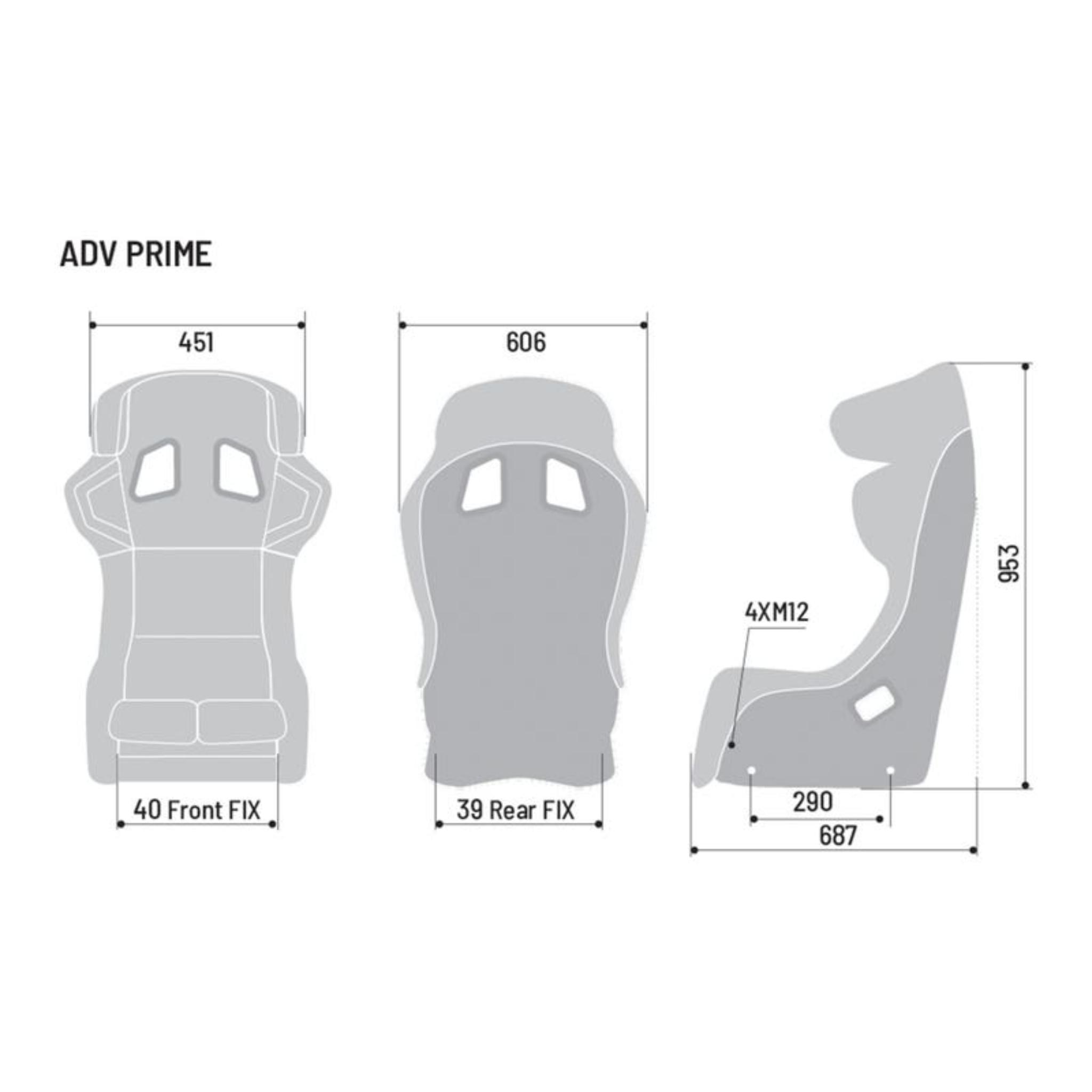 Sparco ADV Prime FIA 8862-2009 Racing Seat