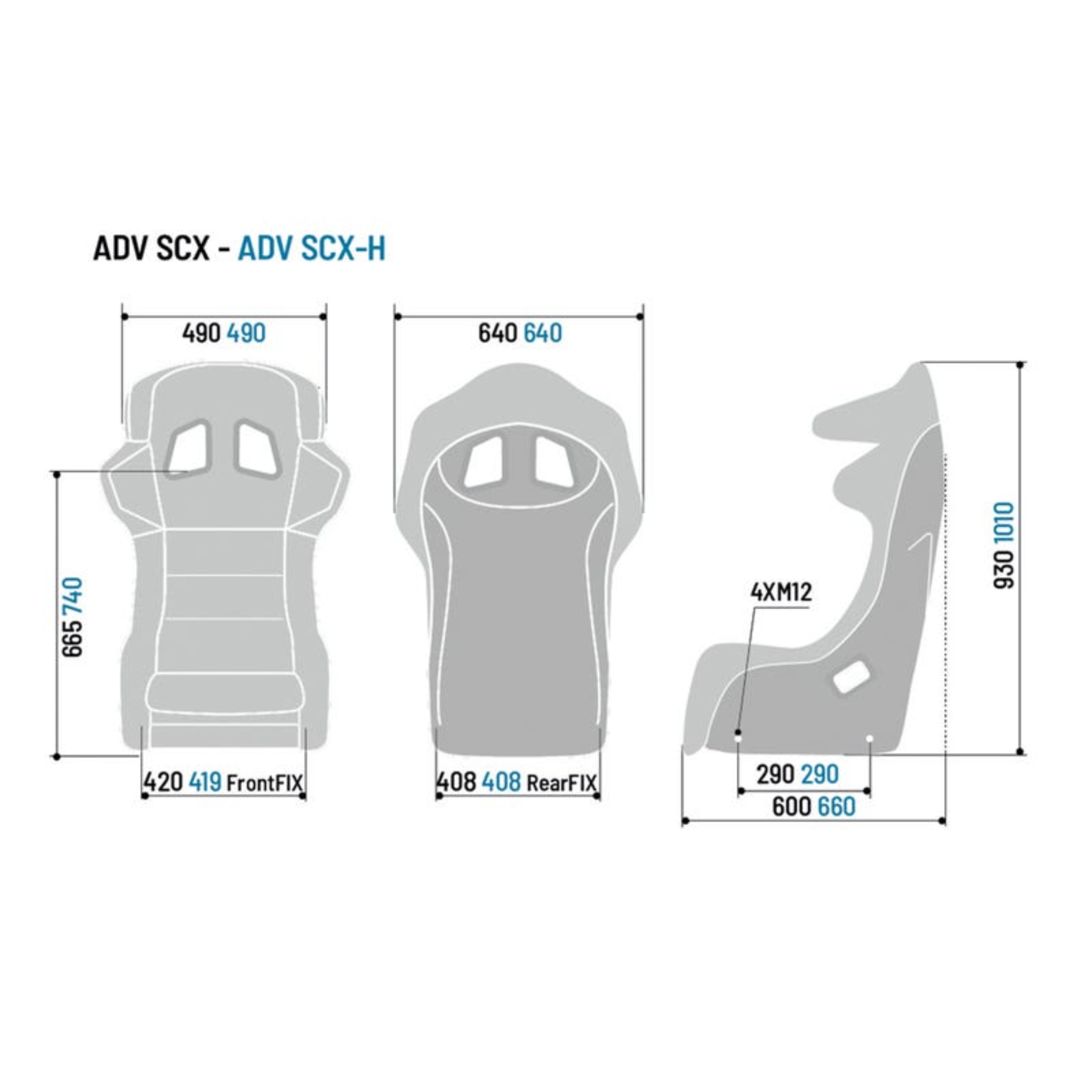 Sparco ADV SCX FIA 8862-2009 Racing Seat