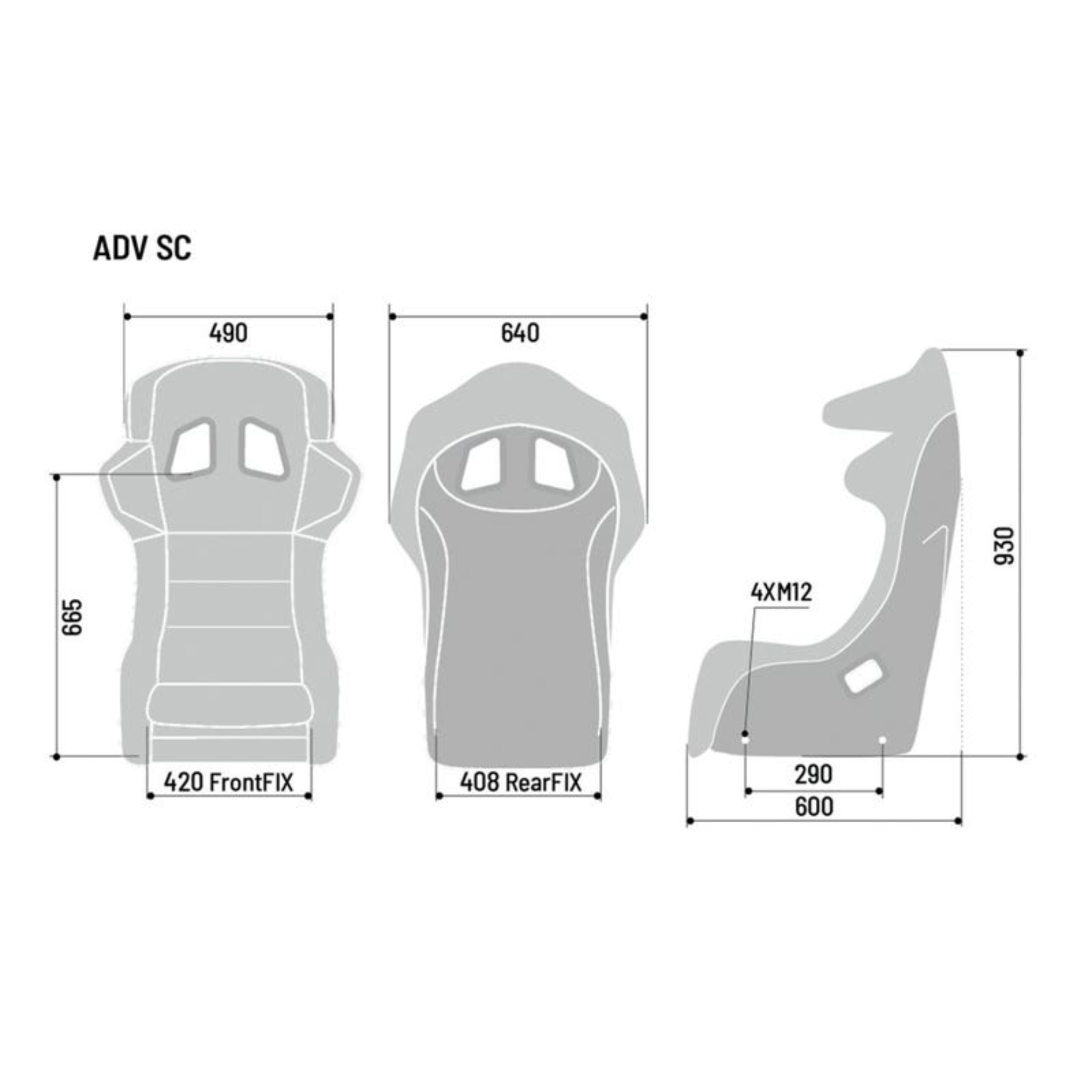 Sparco ADV SC FIA 8862-2009 Racing Seat