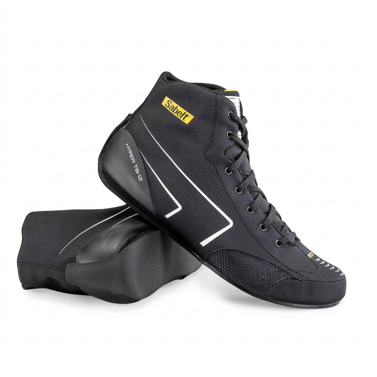 Sabelt Hyper TB-12 fabric racing shoe, FIA 8856-2018 homologated, in Black