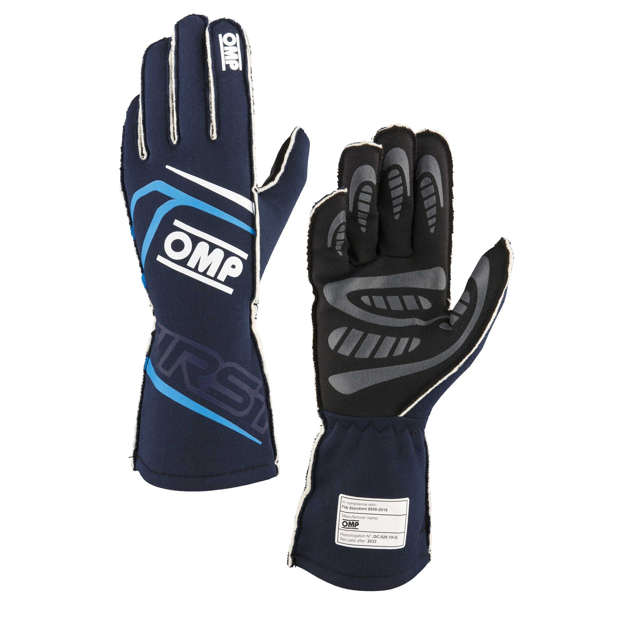 OMP First Fire Resistant Racing Gloves - FIA 8856-2018